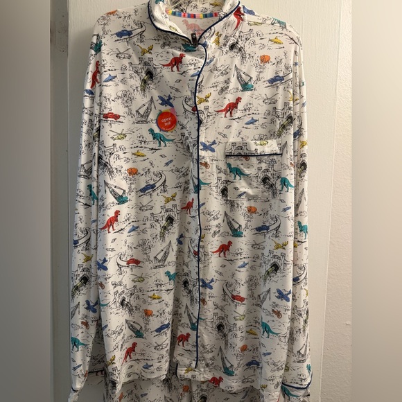 Magnetic Me Multicolor Dinosaur Men Pajama Set - Picture 5 of 6